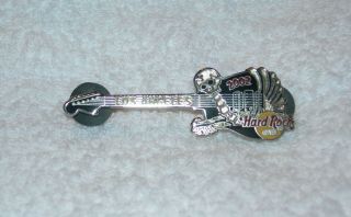 Hard Rock Cafe Los Angeles 2002 Black And Silver Day Of Death Guitar Pin