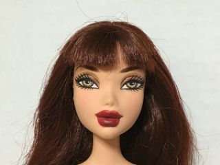 Barbie My Scene Rebel Style Chelsea Doll Highlighted Auburn Red Hair Bangs 3