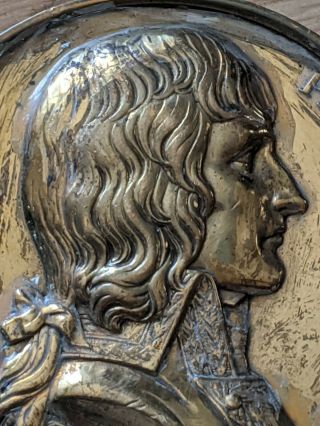 Antique Napoleon French Bronze Medal Petit Premier Consul 2