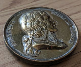 Antique Napoleon French Bronze Medal Petit Premier Consul 3