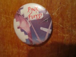 Pink Floyd The Wall Vintage 1982 Button Pin Pinback 1 1/4 " Official Music Ltd