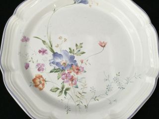 Set of 8 Mikasa French Countryside BLUE BOUQUET F9004 Dinner Plates - SHIPS 2