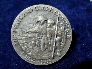 1804 - 1806 Lewis Clark Expedition Silver Medal,  Gorgeous Deep Engraving,  1.  1,  Ozt
