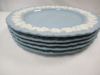 5 Wedgwood Queensware Embossed Cream on Lavender Shell Edge 10 