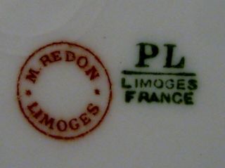 4 PL LIMOGES - France - M.  Redon Limoges - Cobalt Blue Gold Trim Dinner Plates 3