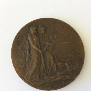 1903 France Marie L.  Coudray Bronze Medal International& Commercial Association