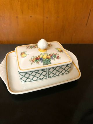 Villeroy And Boch Basket Covered Butter Dish