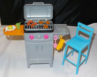 Mattel Barbie Bbq Grill Furniture Set - Dvx48