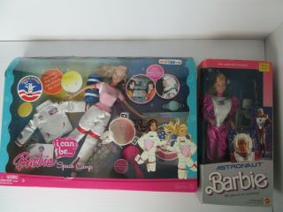 2 Dolls Barbie Space Camp And Astronaut Barbie Mattel