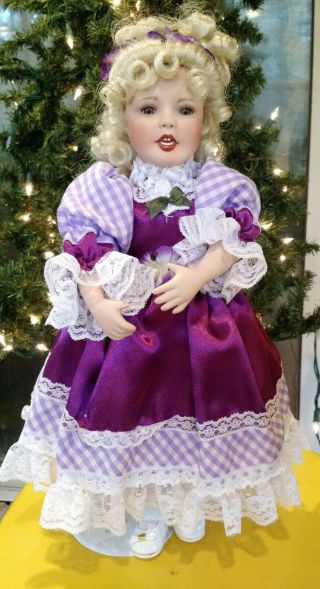 Paradise Galleries Sarah Melodies & Memories Musical Porcelain Collector Doll