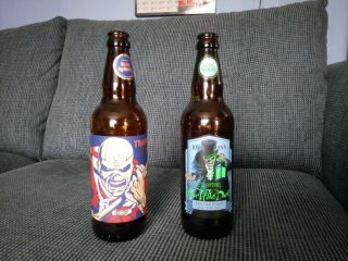 Iron Maiden Trooper Beer Empty Bottles Ipa & Fear Of The Dark 500ml Size