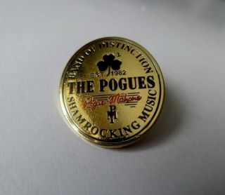 The Pogues Folk Punk Metal Badge Celtic Irish Dropkick Murphys Rare Only £2.  99