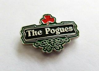 The Pogues Cut Out Folk Punk Metal Badge Celtic Irish Dropkick Murphys Rare
