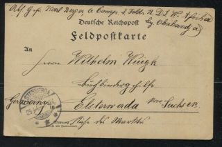 German South West Africa 1905 Feldpost Post Card To Sterwerda