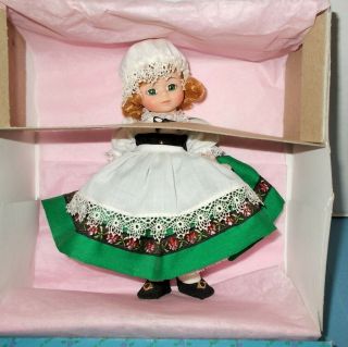 Madame Alexander " Ireland " Irish 8 " Doll W/ Maggie Face,  Box 551 1980s