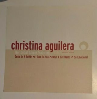 CHRISTINA AGUILERA Debut LP - 1999 PROMO 12 