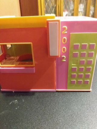 Fashion Polly Pocket Glitter Apartment Room House Case Dolls Accessories 2002