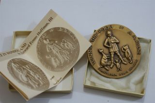 Alice In Wonderland Bronze Medal Medallion By Edward Fenno Hoffman B29 Cg48 - 2