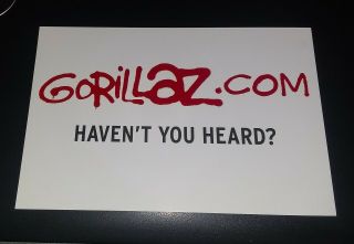 Gorillaz Postcard - Gorillaz.  Com Haven 