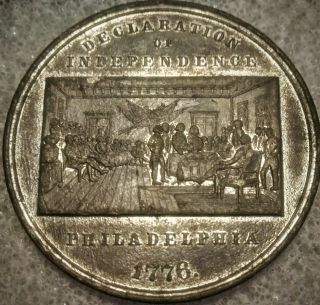 (1876) Declaration Of Independence Medal - Centennial Exhibition - Philadelphia,