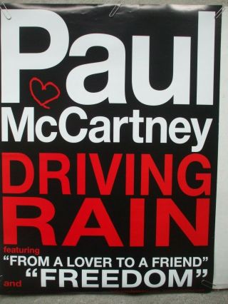 Paul Mccartney Two - Sided Promo Poster 