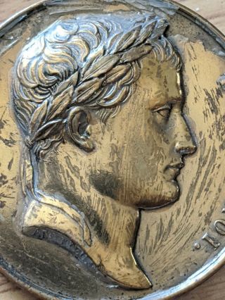 Antique French Napoleon Bronze Medal Andrieu Capture Ulm Memmingen 2