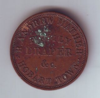 Token 1 Penny Robert Andrew Mather Family Draper Hobart Tasmania Australia 1860 2