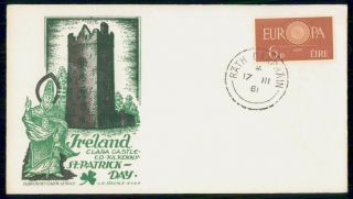 Mayfairstamps Ireland 1961 St Patrick Day Europa Staehle Cover Wwf66177