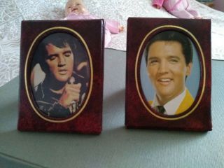 Two Photo Frames With Pictures Of Elvis Size 4 " X 3 " Gift
