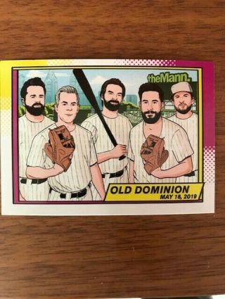 Old Dominion 2019 Concert Card