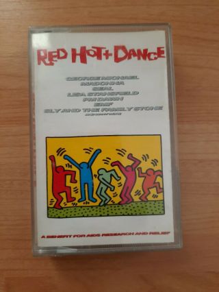 Red Hot,  Dance Cassette Album George Michael Madonna Seal 1992 Sony Music Uk