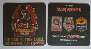 Iron Maiden Trooper Beer Day Of Dead Two 2 Bar Mats Ltd Edition X2