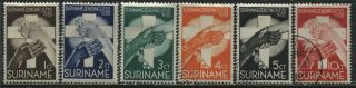 Suriname 1935 Semi - Postal Set Of 4,  3 Are O.  G.  & 3 Are Scott B16 - B21