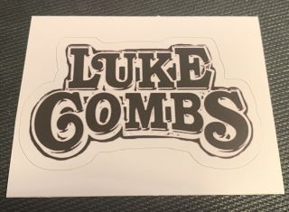 Luke Combs Decal Sticker 4 " X 2.  3 " - - Beer Concert Country Guitar