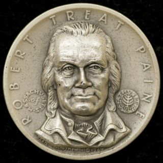 Robert Treat Paine Massachusetts Medallic Arts Company Silver Medal Itemj6016