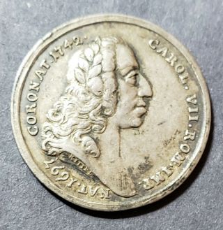 Austria / Holy Roman Empire,  1745 Charles Vii Silver Death Medal