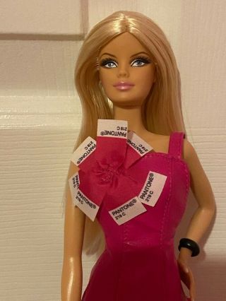 Limited Edition Pink In Pantone Gold Label Barbie W/o Certif.