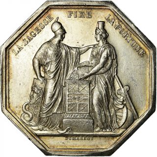 [ 718432] France,  Medal,  Banque De France,  An Viii,  Dumarest,  Au (55 - 58),  Silver