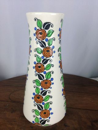 Art Deco Charles Catteau Vase For Boch Freres La Louviere Wh - 6