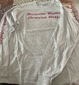 Melissa Etheridge Because Women Deserve Better T - Shirt Size Medium