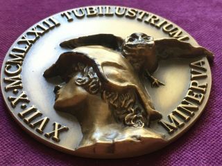 antique rare bronze Medal of Tubilustrium Minerva 3