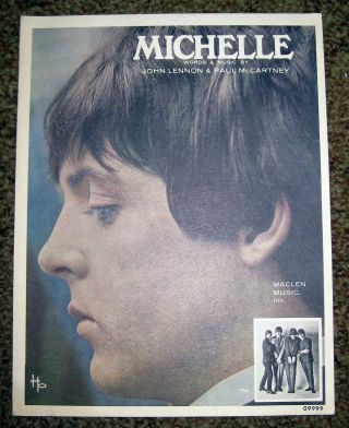 Michelle Sheet Music By John Lennon & Paul Mccartney 1965