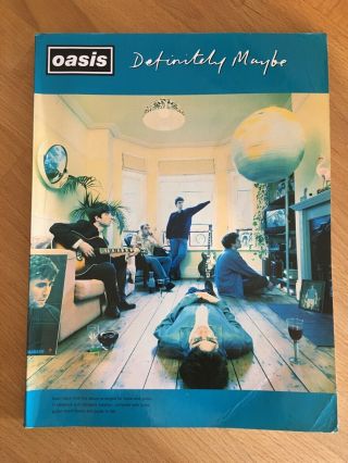 Oasis “definitely Maybe " Guitar Tab Book,  Lyrics & Chord Boxes Songbook