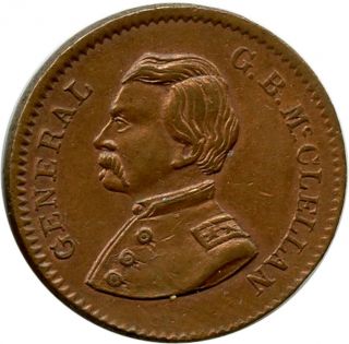 Knickerbocker Currency General Mcclellan Political Campaign Civil War Token