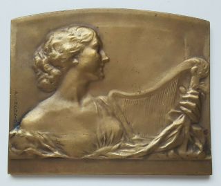 Belgium Bronze Art Medal,  Universal Exhibition Of Gand 1913 By P.  Theunis