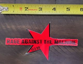 Rage Against The Machine Vintage 1999 Sticker Battle For Los Angeles Korn