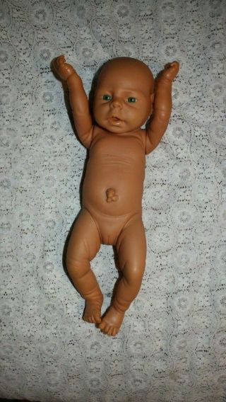 Vintage Doll Realistic Newborn Baby Girl Doll Vinyl 18 " Anatomically Correct