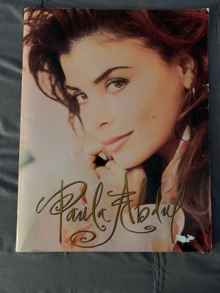 Paula Abdul Under My Spell Tour Concert Program Book 1991