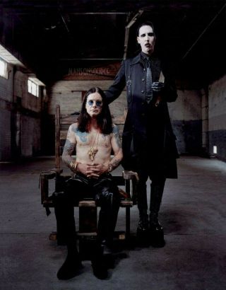Ozzy Osbourne & Marilyn Manson 4x6 Photo The Prince Of Darkness