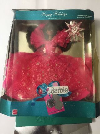 Happy Holidays Special Edition 1990 African American Barbie Doll,